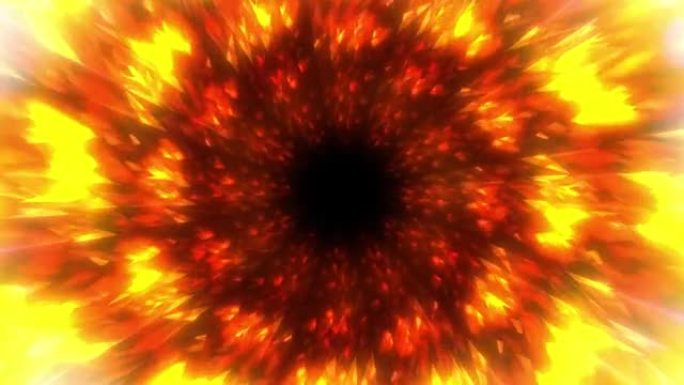 抽象燃烧火焰程式化火焰球形动画背景