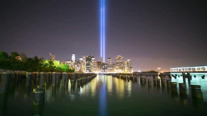 9月11日纽约夜灯4k延时拍摄