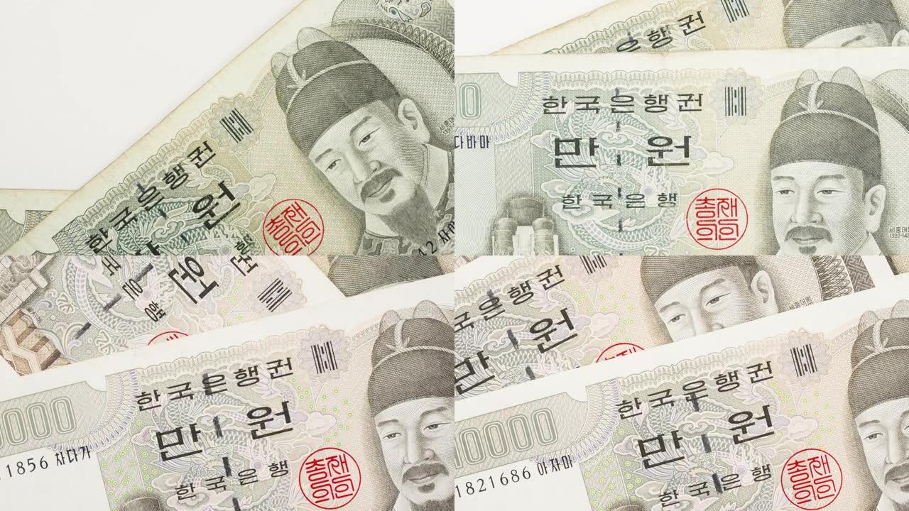 10,000韩元.旧韩国货币钞票