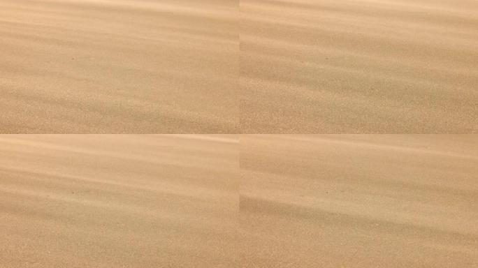 风中流沙沙尘暴沙漠沙滩