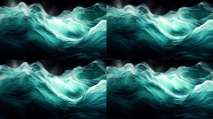 大海创意背景水墨背景投影视频动态背景视觉