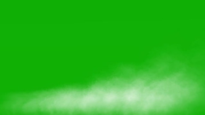 地面上的白烟运动图形带有绿色屏幕背景