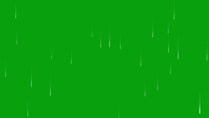 落雨滴绿屏背景的运动图形