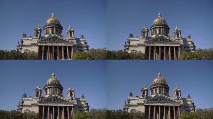 俄罗斯圣彼得堡的艾萨克大教堂建筑