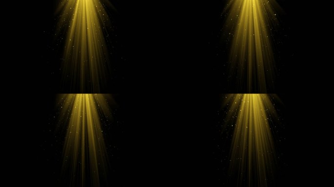 金色光效光束唯美粒子带通道