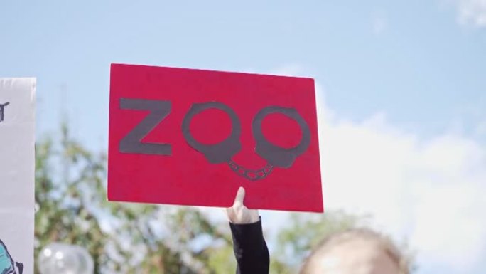 动物倡导者反对动物园，海豚馆，马戏团和化妆品的动物测试。动物权利。