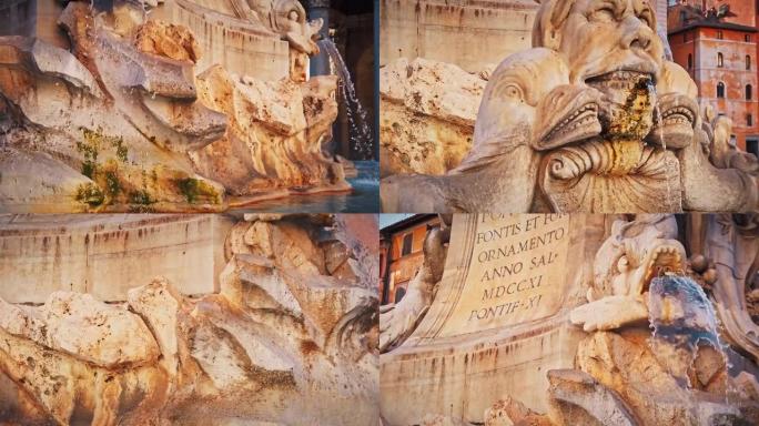 意大利罗马万神殿喷泉