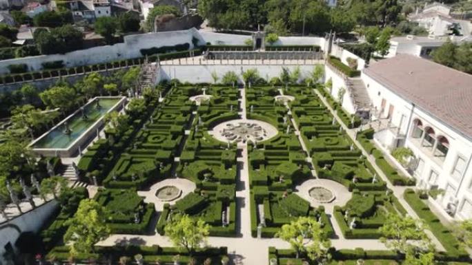 空中飞回的花园圣公会宫的卡斯特罗布兰科，葡萄牙