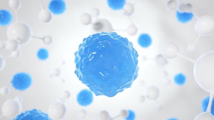 生物科技细胞分子医疗美容三维动画广告素材