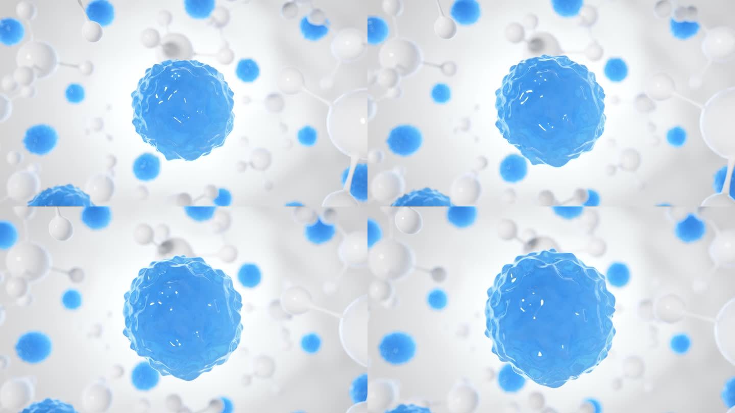 生物科技细胞分子医疗美容三维动画广告素材