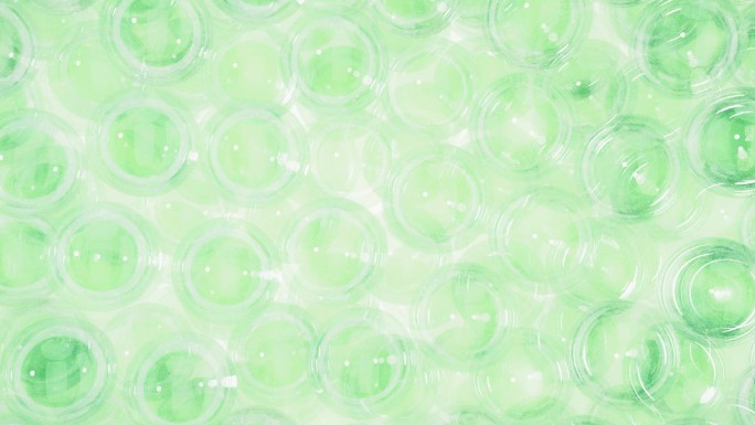 绿色分子水珠气泡化妆品广告素材背景