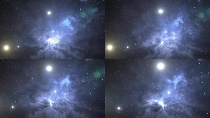 黑洞，超新星，恒星，星云和太空奇观的3D插图。