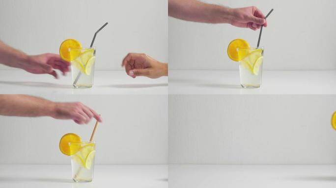 拒绝在提神饮料中使用塑料来支持竹草酒精和非酒精饮料。