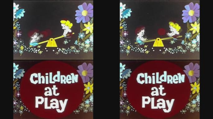 英国1965，儿童在play动画概念