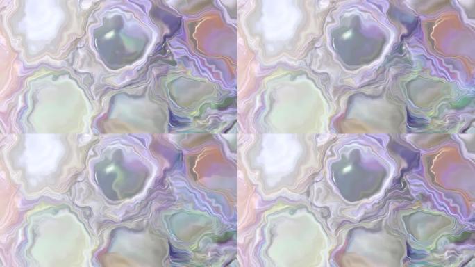 抽象彩虹色珍珠母泡泡背景