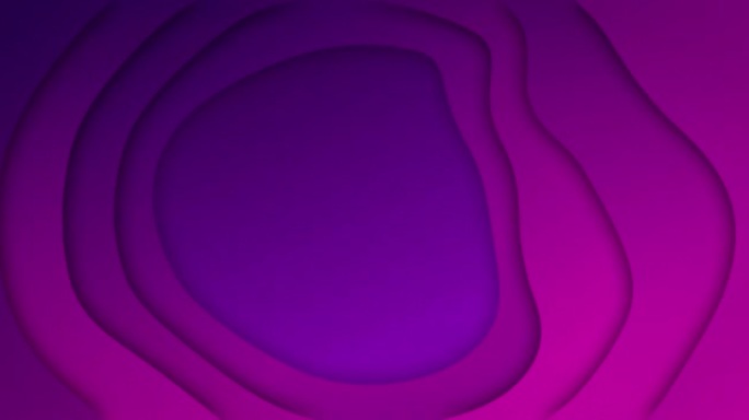 旋转紫色有机形态在紫色背景上移动的动画