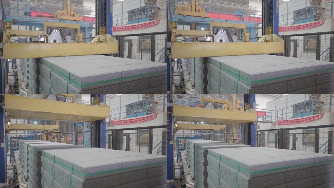 制砖企业机械化生产线。