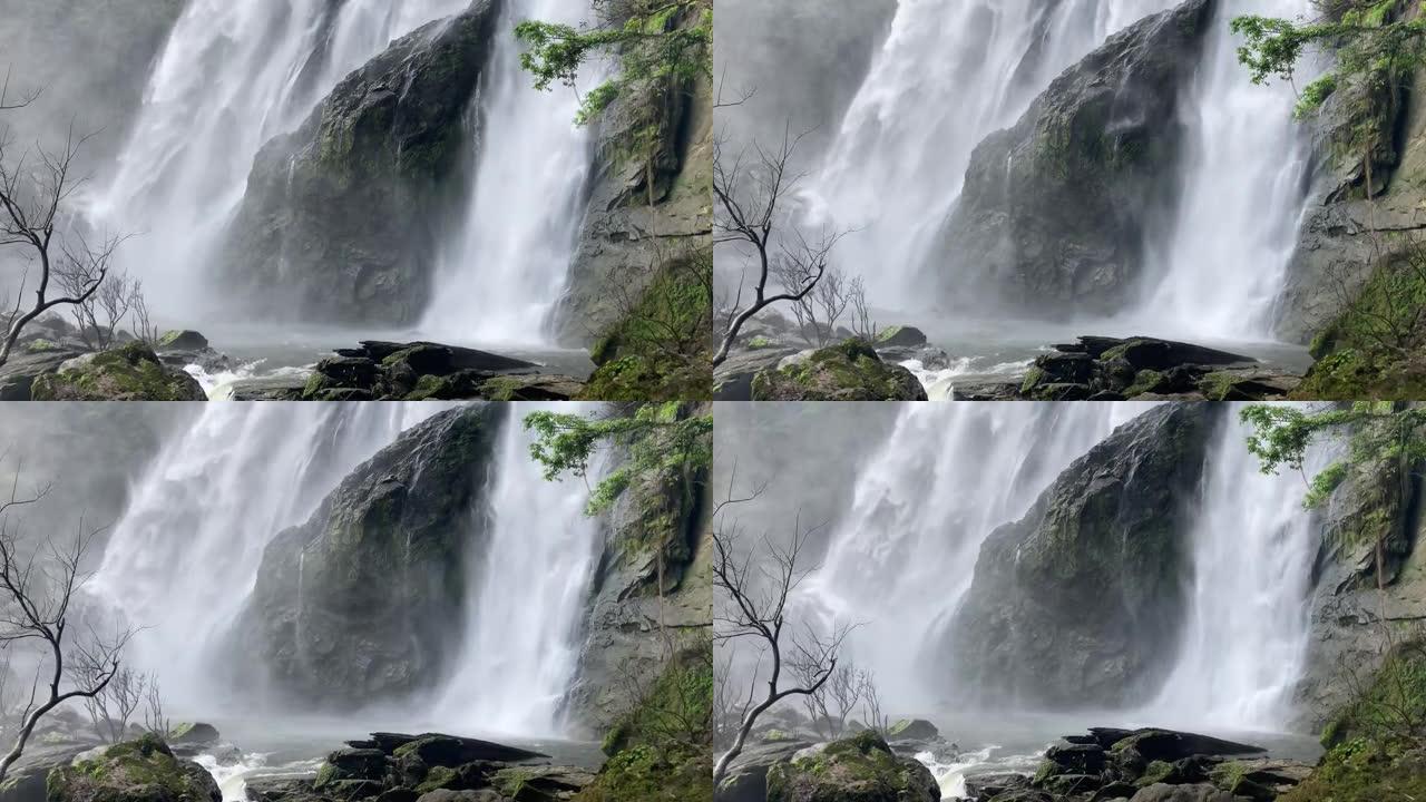 强大的瀑布高山流水视频素材