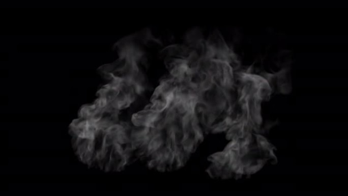 二氧化碳排放，生态学概念。黑色背景上着火的二氧化碳文本。烟雾从信里冒出来。