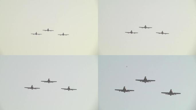 编队三架拦截飞机在空域飞行奔袭完成一项重要任务27