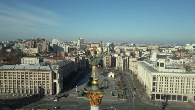 基辅市。乌克兰。鸟瞰图。