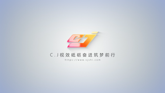 白色干净简洁描边马赛克出logo