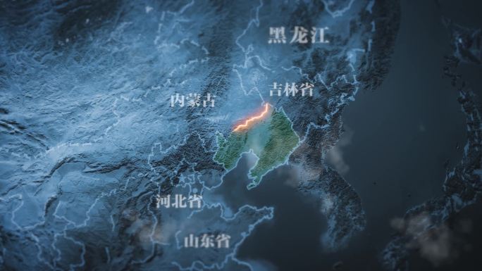 辽宁地图AE模板