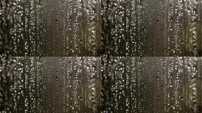 黑暗背景下的水滴