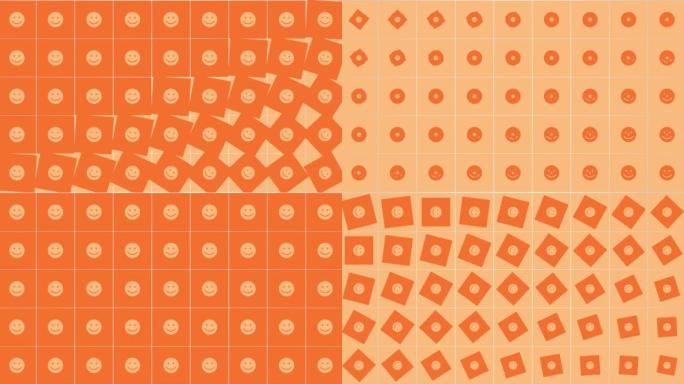 网络背景上的微笑图标图案