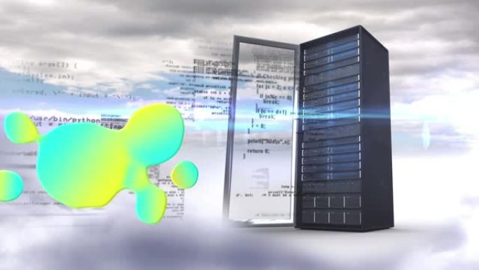 彩色污点动画、数据处理和云上服务器