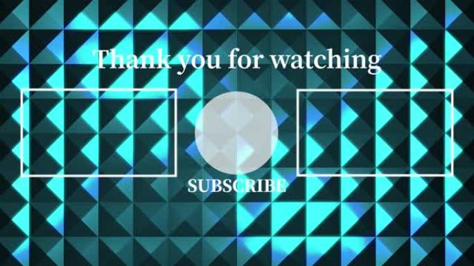 金属反射水晶光泽端卡结束屏幕运动图形