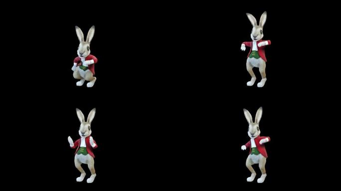 兔子在跳儿童舞蹈