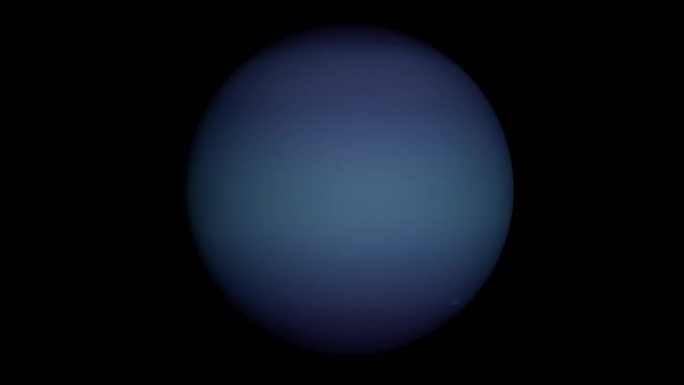 旋转的行星海王星。