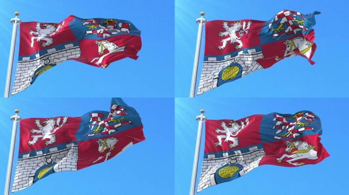 帕尔杜比斯地区旗，捷克共和国。循环