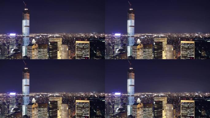 纽约中央公园夜灯景观4k延时