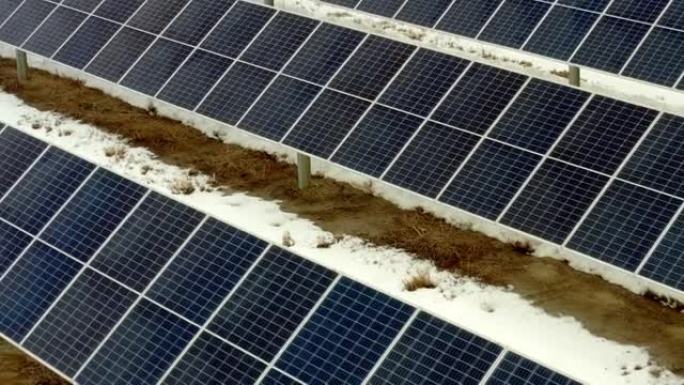 冬季，科罗拉多州的可持续能源太阳能电池板连续出现高效率