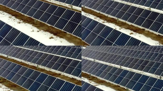 冬季，科罗拉多州的可持续能源太阳能电池板连续出现高效率