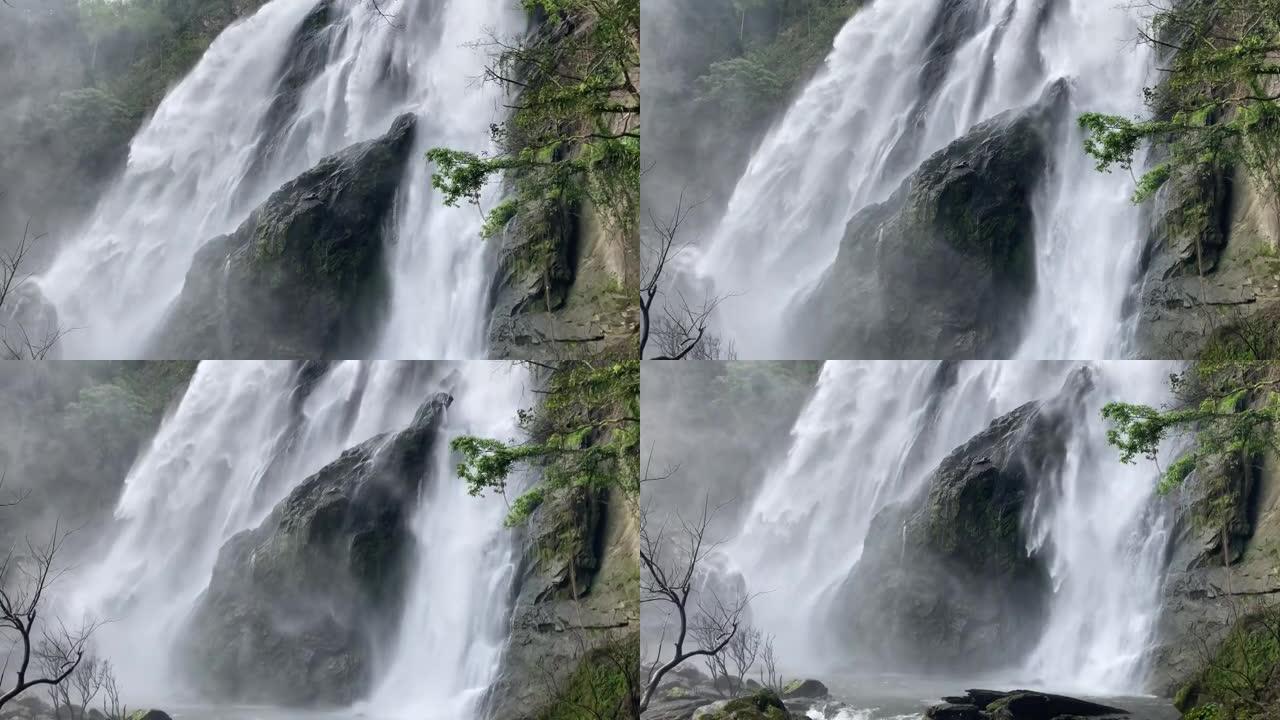 强大的瀑布黄果树瀑布落差水雾