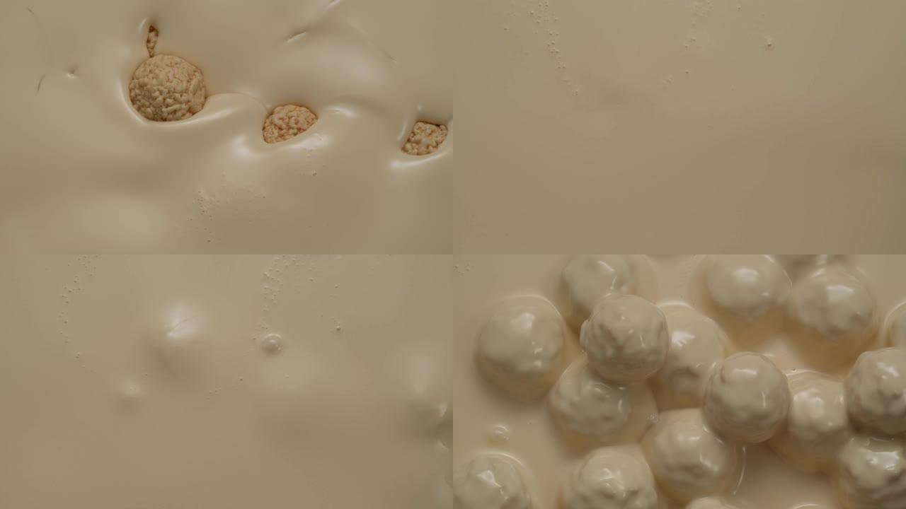 白巧克力松露涂层牛奶巧克力广告