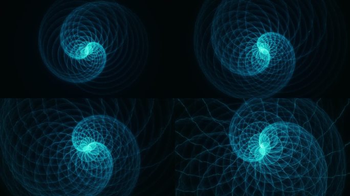 螺旋粒子空间扩展动画
