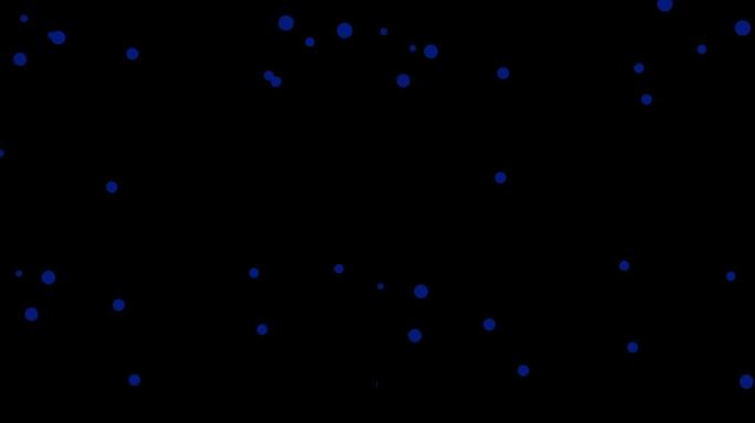 黑暗背景下运动的蓝色粒子。