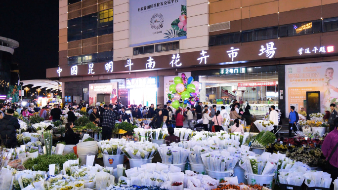 昆明斗南花市繁忙B