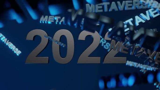 2022年中的Metaverse未来技术数字网络概念。未来掌握在你手中。