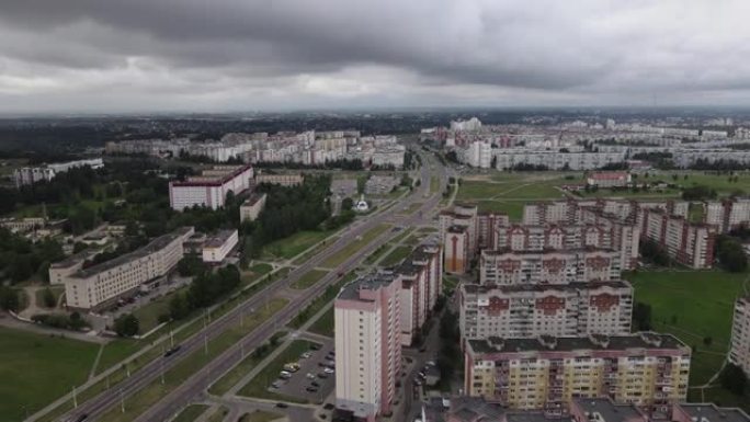 维捷布斯克市的空中景观