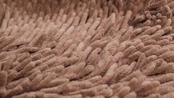 宏观棕色微纤维地毯