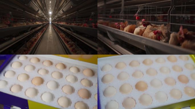 4K数字化养殖场 养鸡 鸡蛋