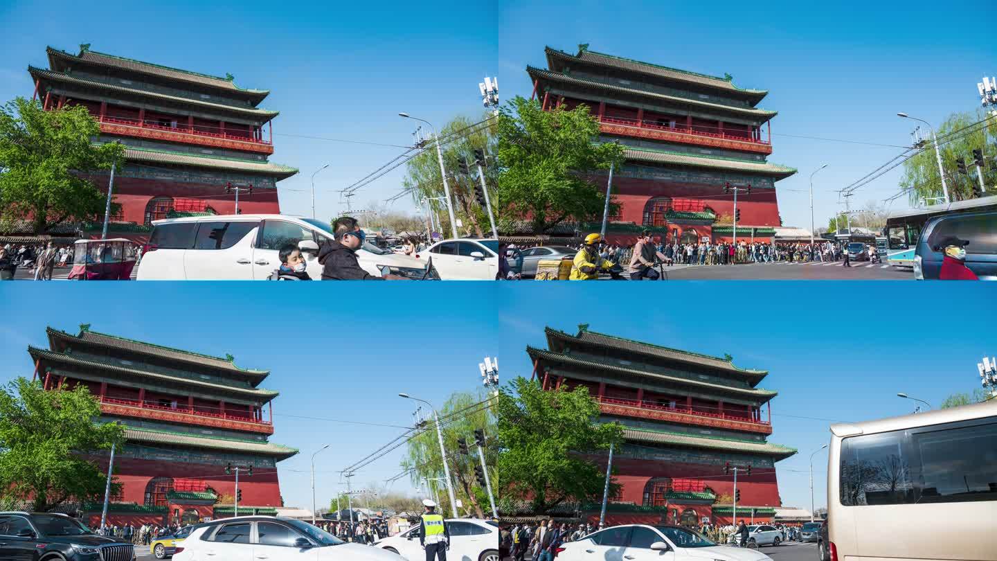 北京中轴线｜鼓楼大街人山人海延时摄影