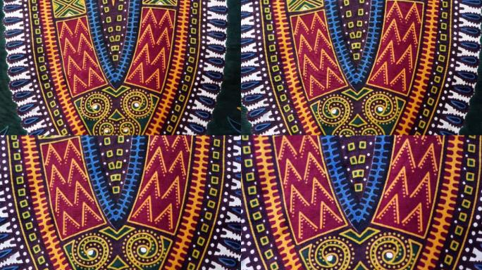 来自非洲塞内加尔的传统面料设计。五颜六色