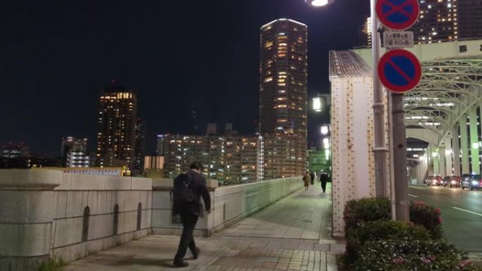 东京卡奇多基桥夜景2021年11月