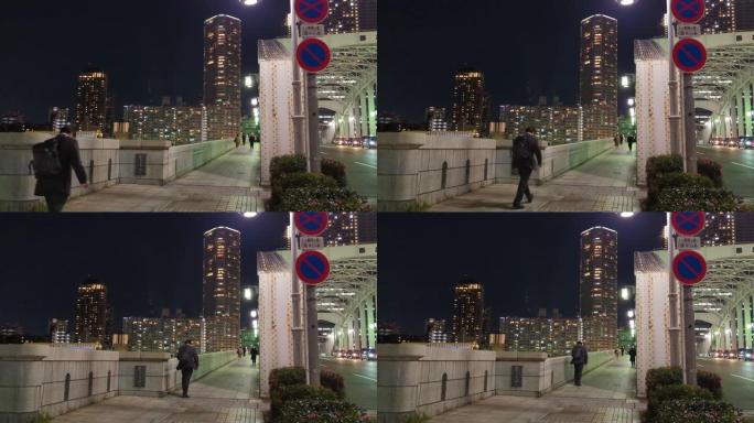 东京卡奇多基桥夜景2021年11月